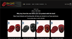 Desktop Screenshot of basecoachhelmets.com